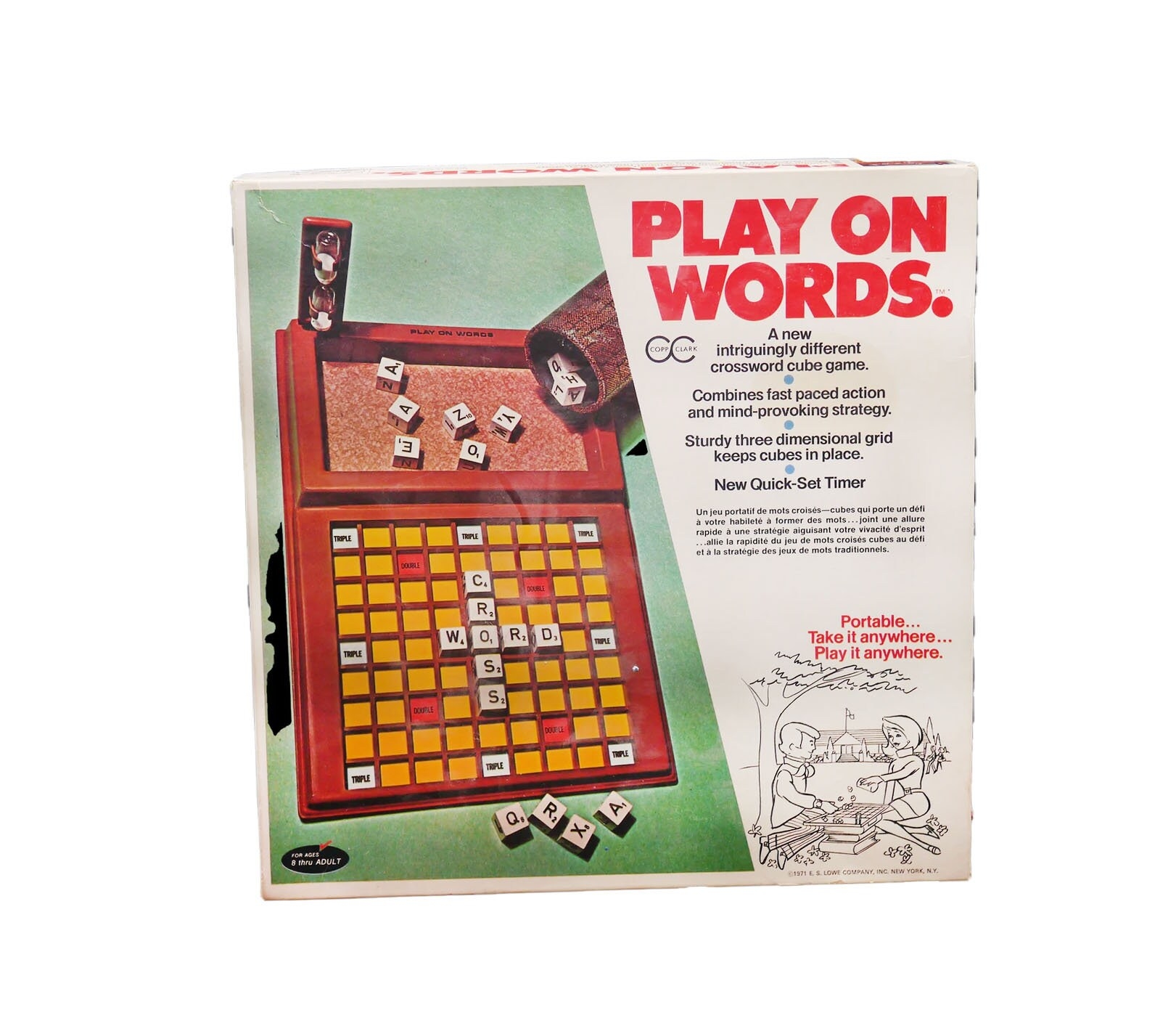 Copp Clark Lowes Play On Words Crossword Puzzle Board Game Made In Canada Almost Complete see Below Etsy