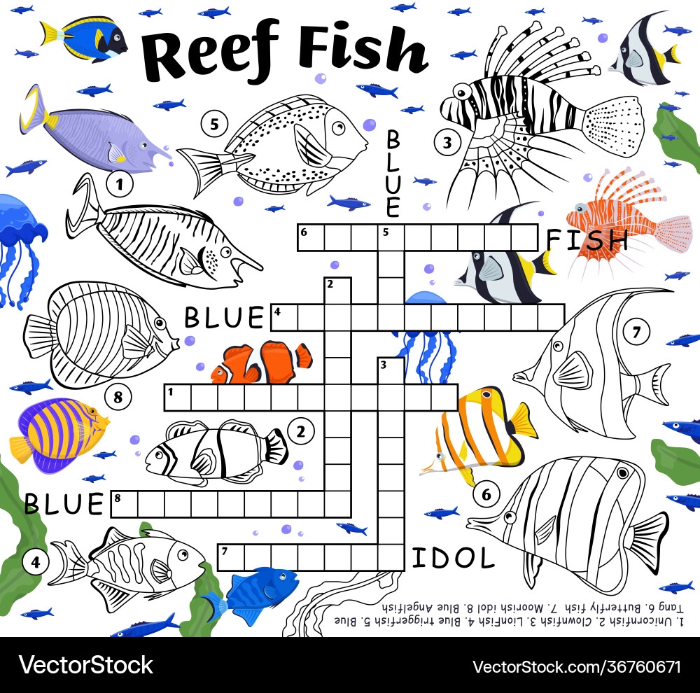 aquarium fish crossword clue