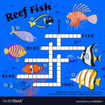 Coral Reef Fish Crossword Endangered Species Vector Image
