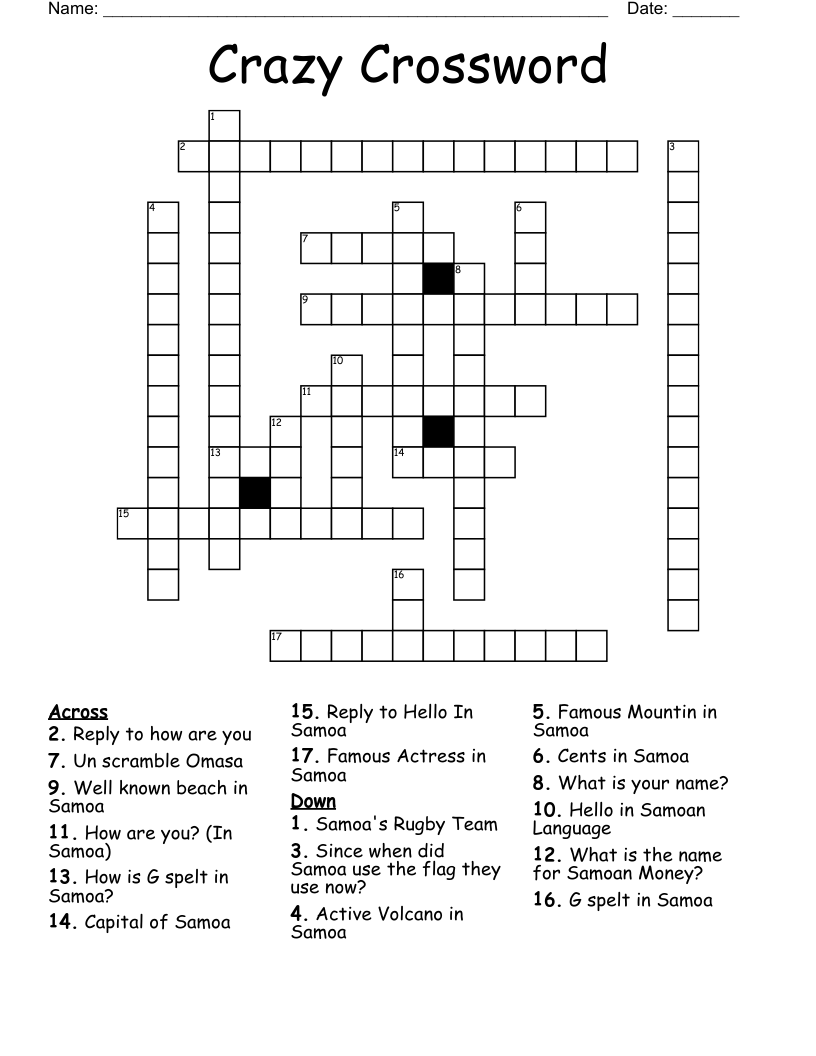 Crazy Crossword WordMint