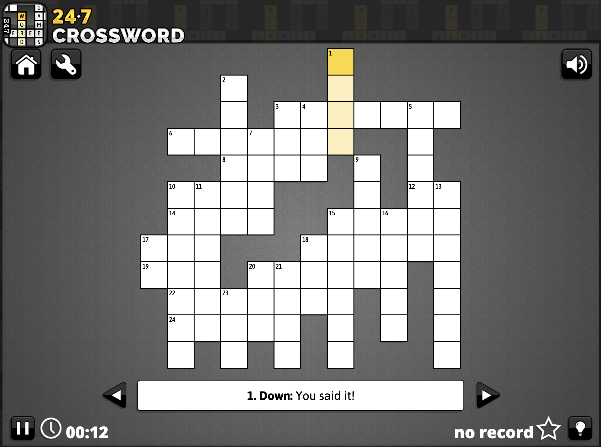 online free crossword puzzles