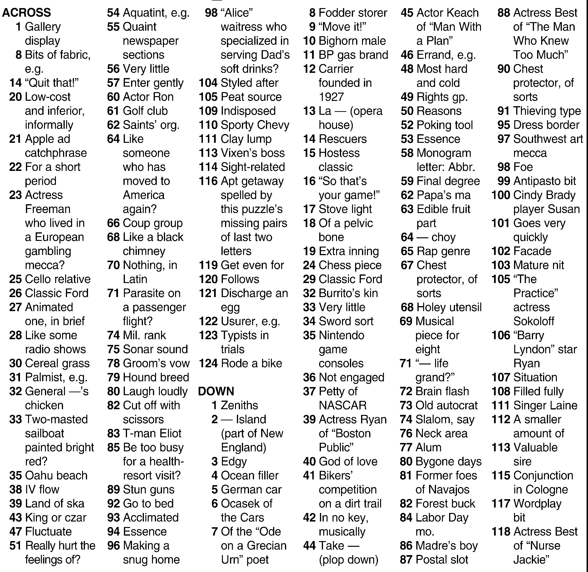 CROSSWORD 9 23 2021 Palm Beach Florida Weekly