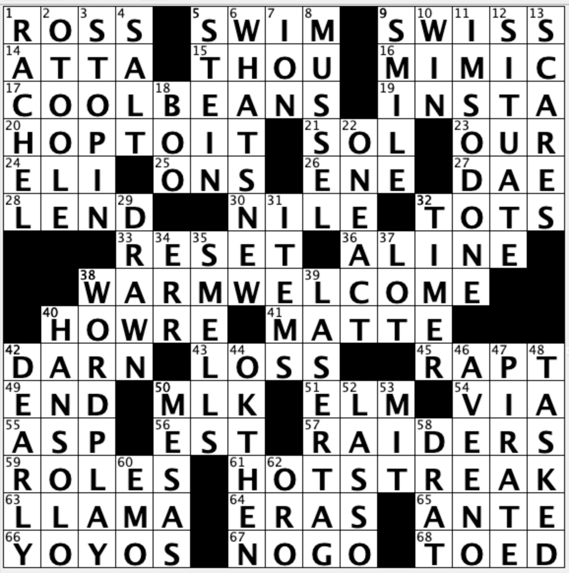 mimic crossword puzzle clue