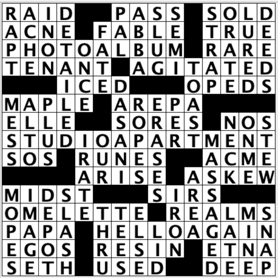 Crossword Blog Answers For March 27 2024 By Sally Hoelscher
