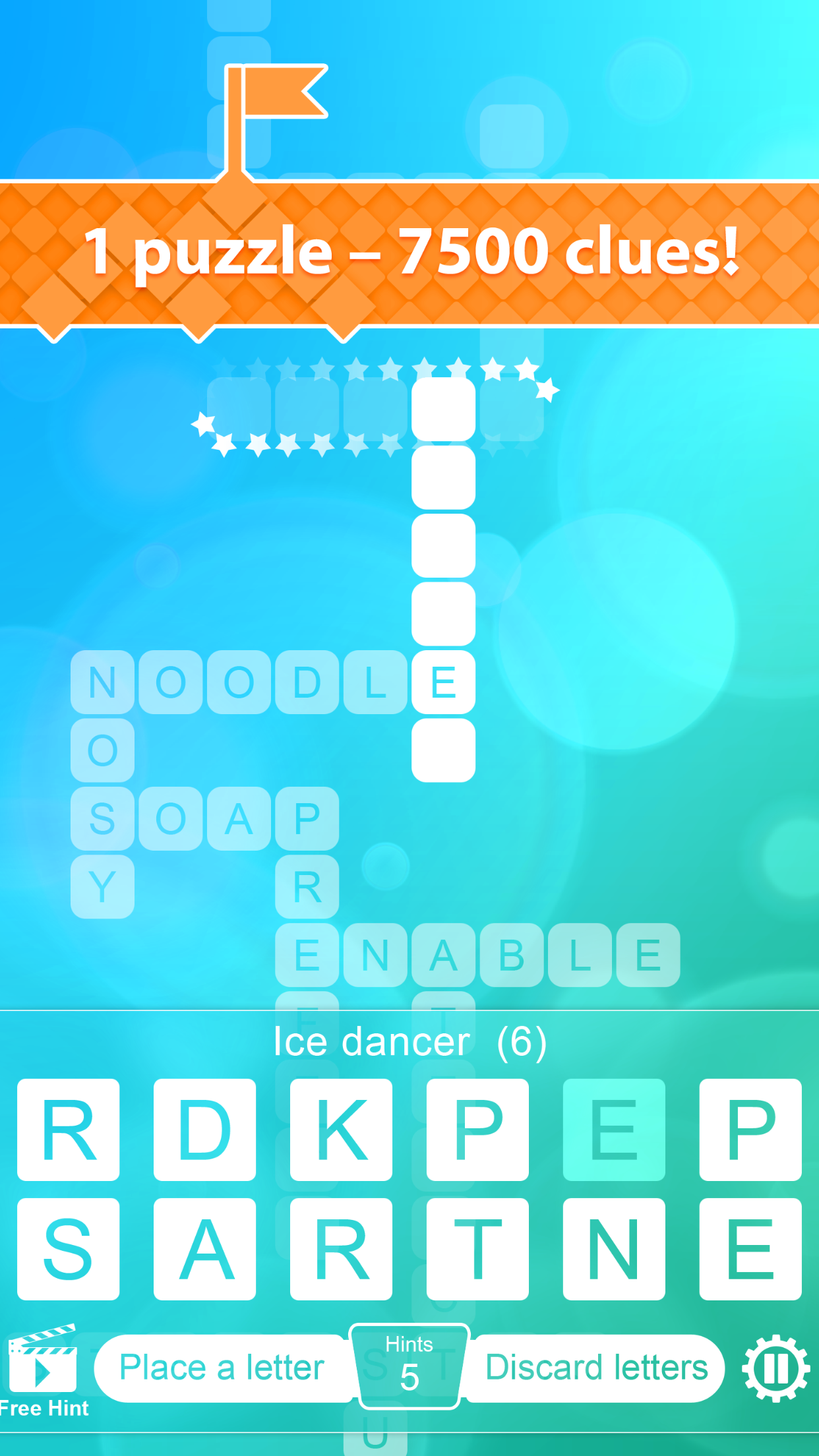 one clue crossword clues