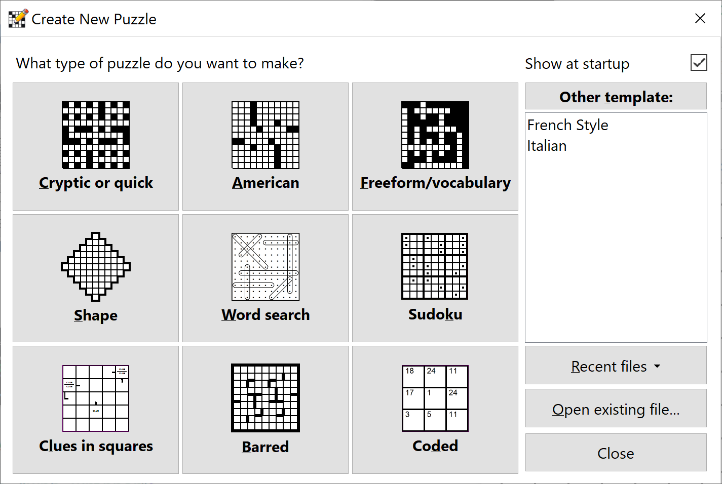 create a crossword puzzle free