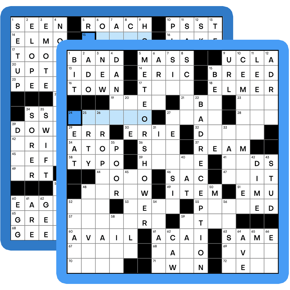 Crossword Puzzle Clearance With Solution Graphic By