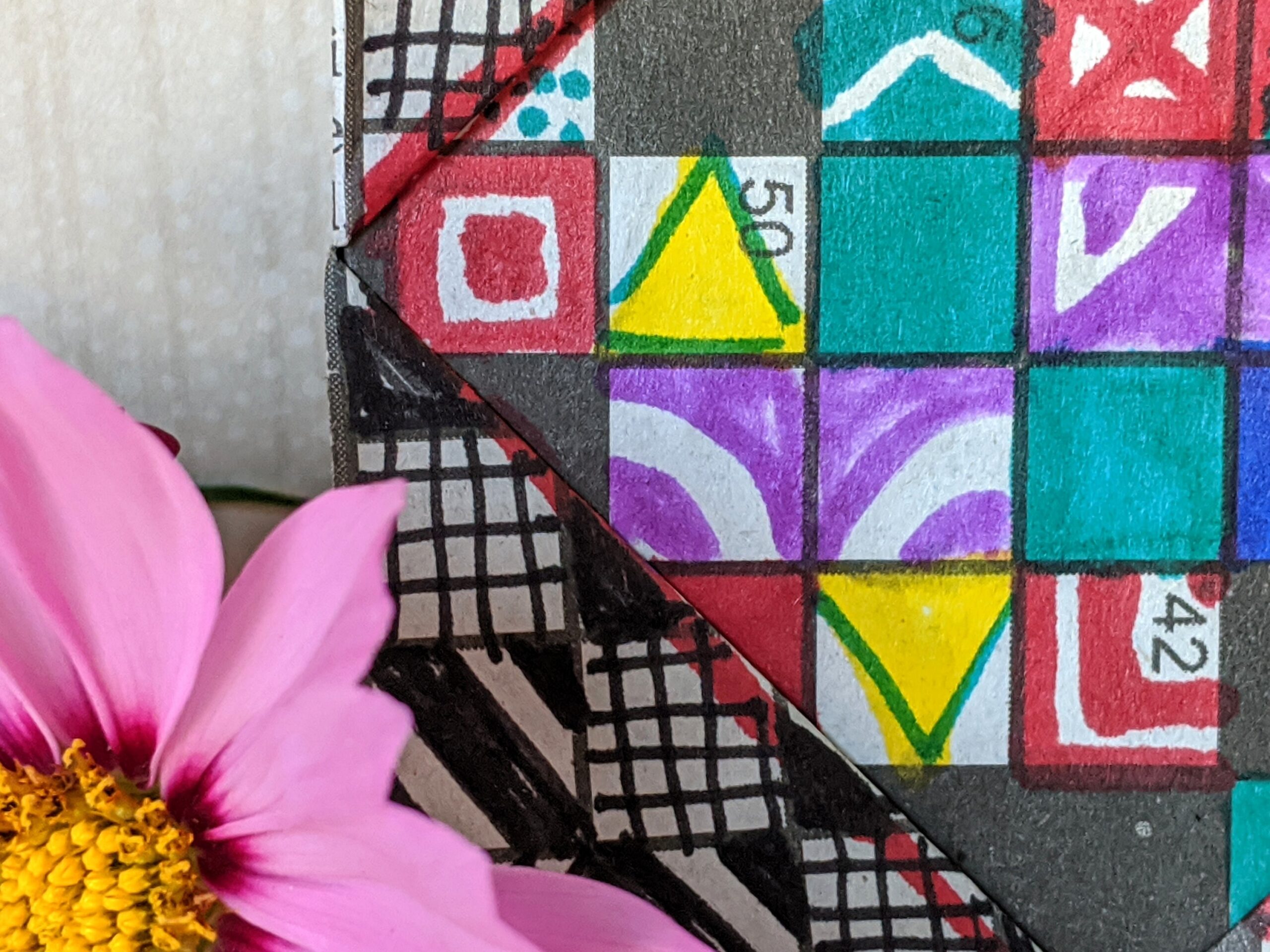 Crossword Puzzle Origami Frame Something From Almost Nothing 2 Playful Bookbinding And Paper Works