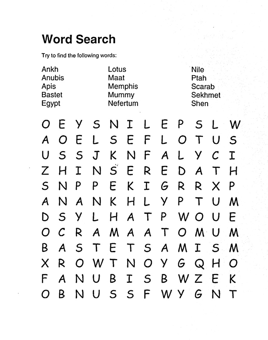 word search crossword puzzles