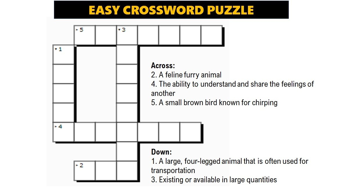 easy crossword puzzles online