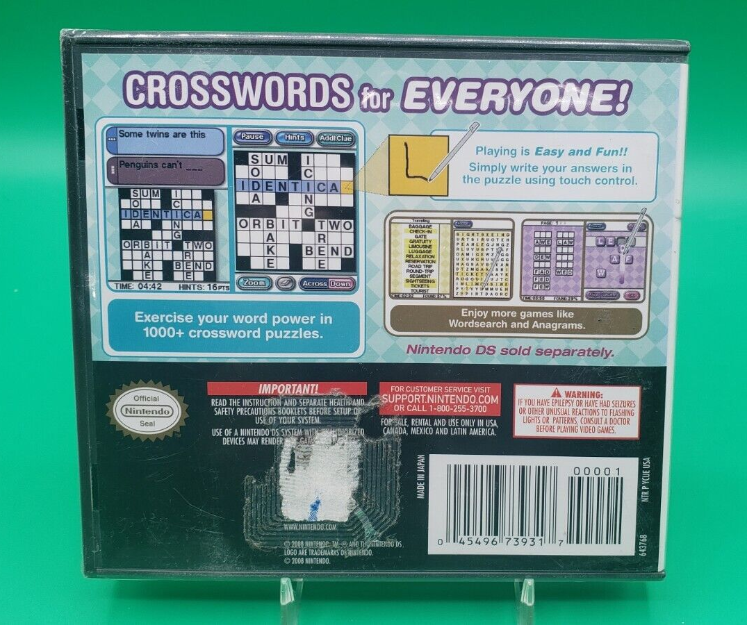 Crosswords DS Nintendo DS 2008 45496739317 EBay