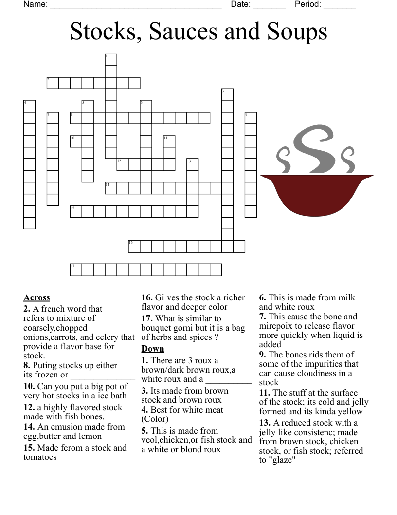 marinade of vinegar and spices crossword