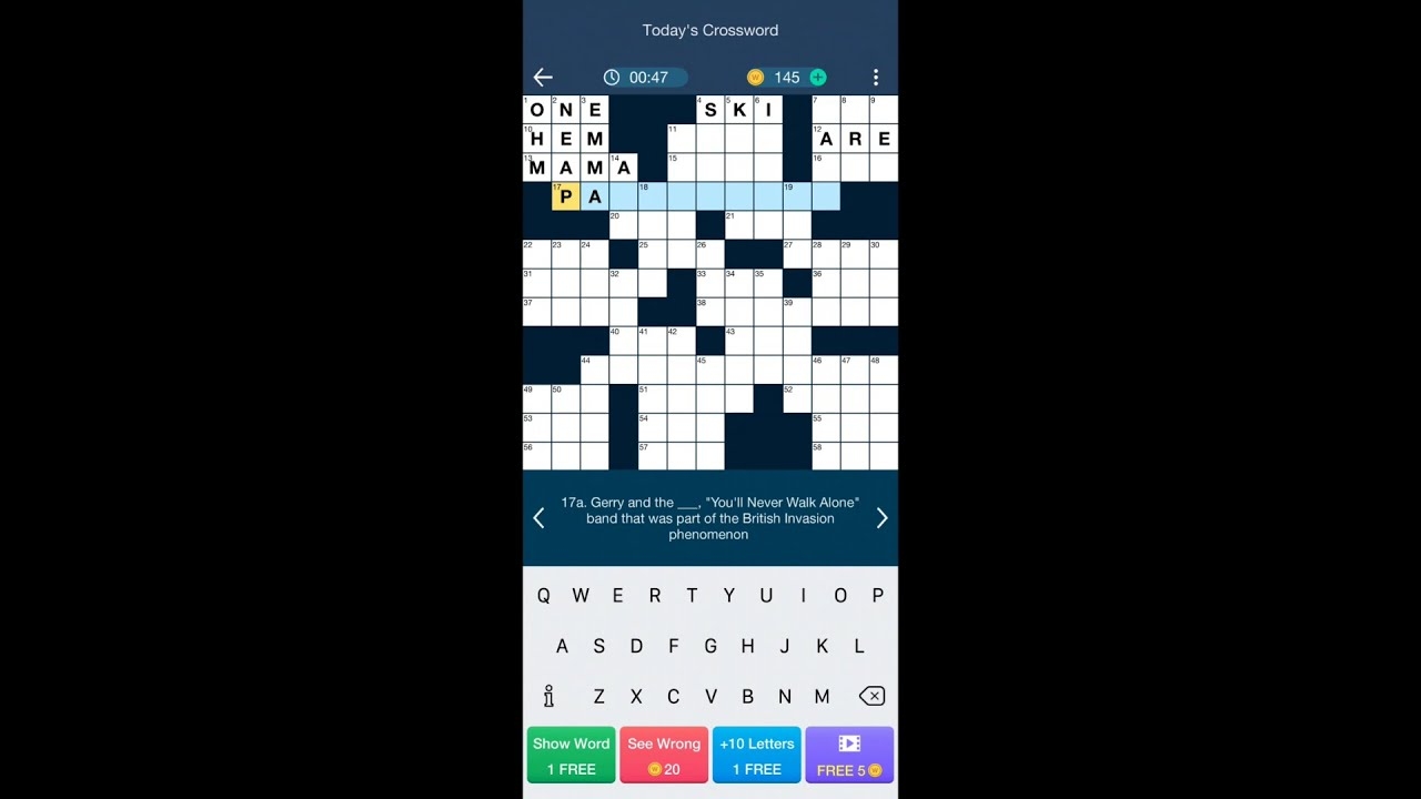 daily themed crossword puzzles