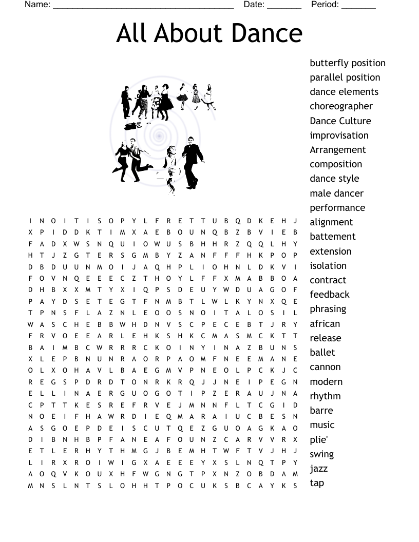 Dance Crossword WordMint