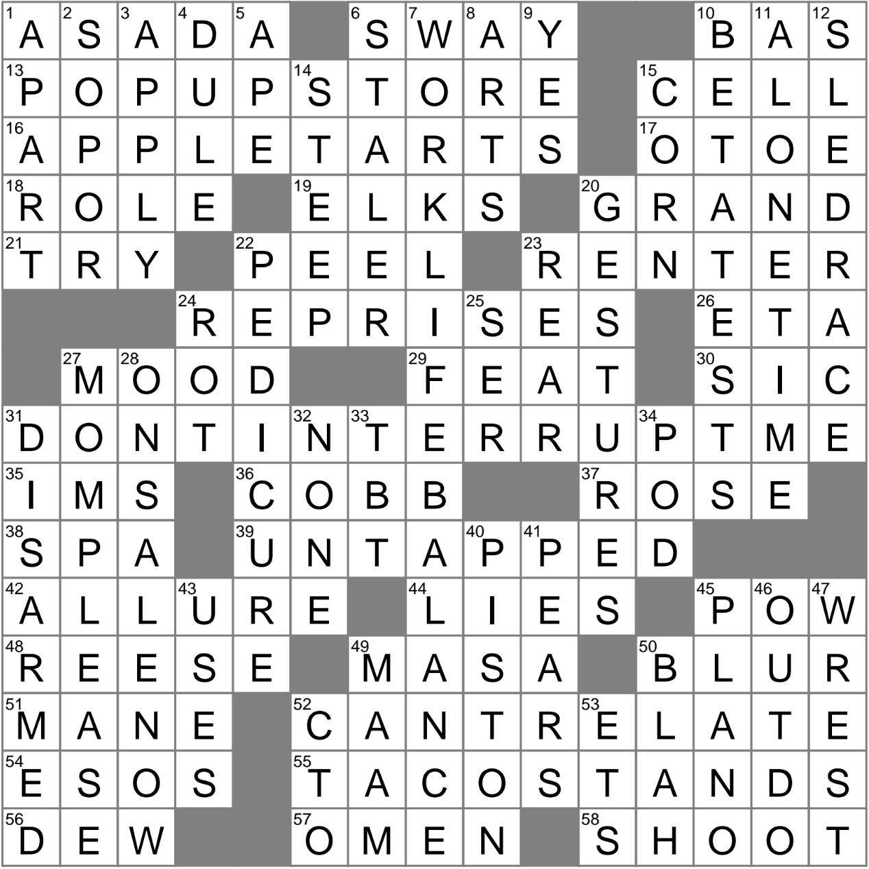 Delicious Desserts Crossword Clue Archives LAXCrossword