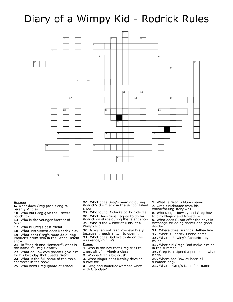 author susan crossword clue