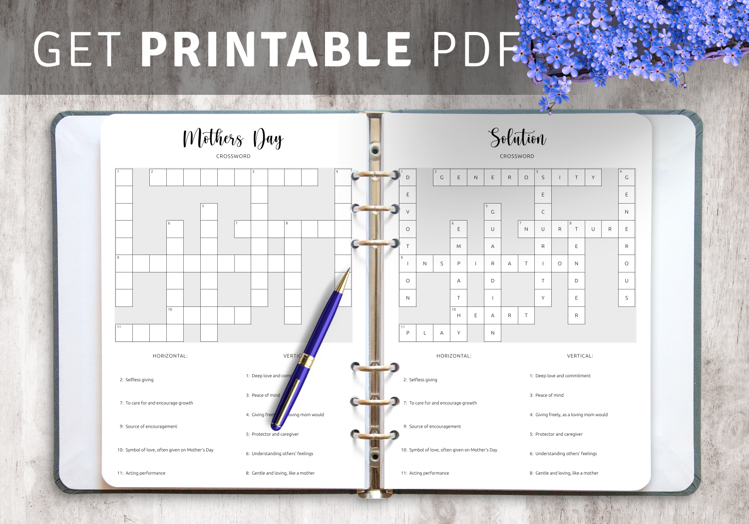 Download Printable Mothers Day Crossword PDF Celebrate Moms Download Printable Mothers Day Crossword PDF Celebrate Moms