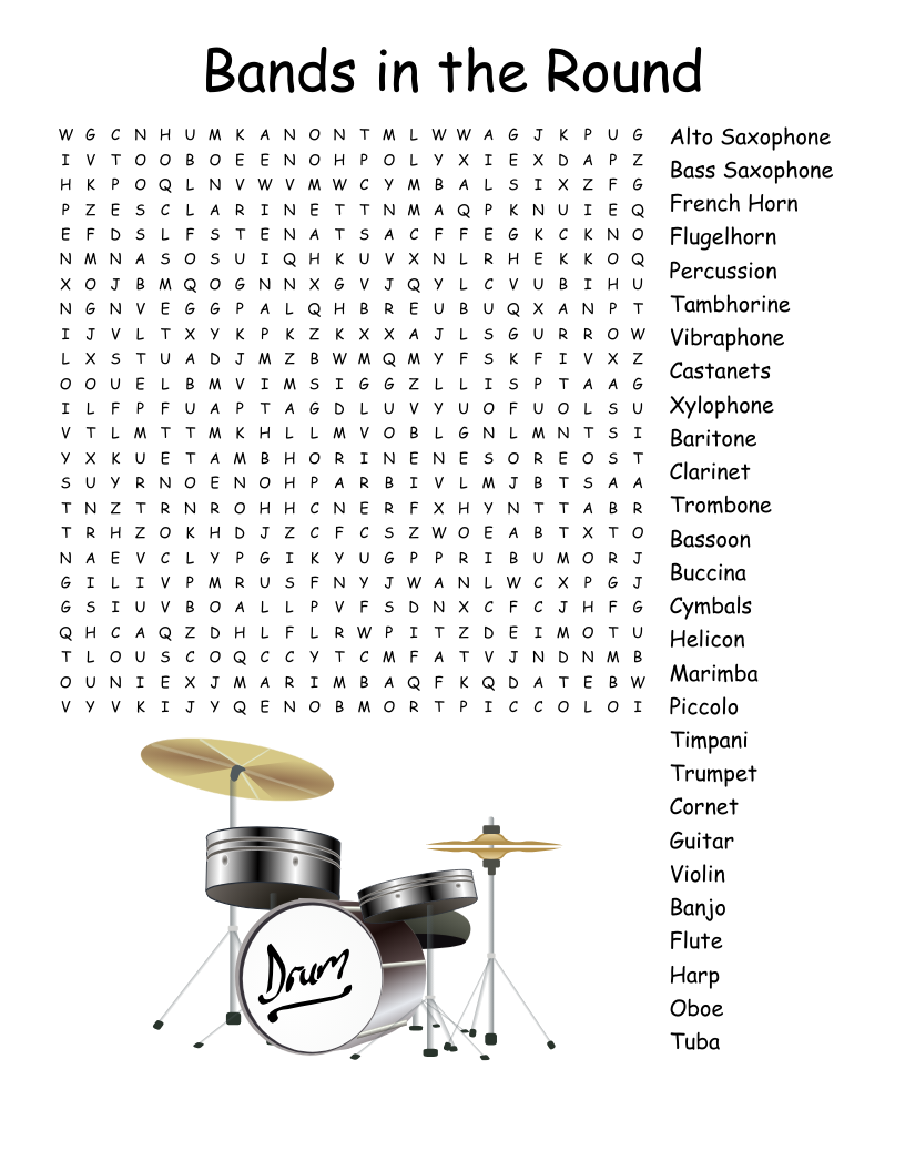 Drums Crossword WordMint