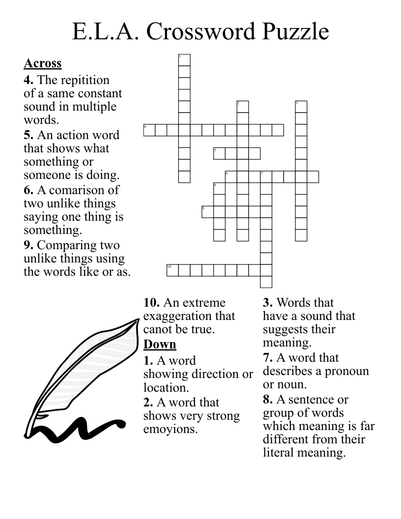 crossword -e-illi-h