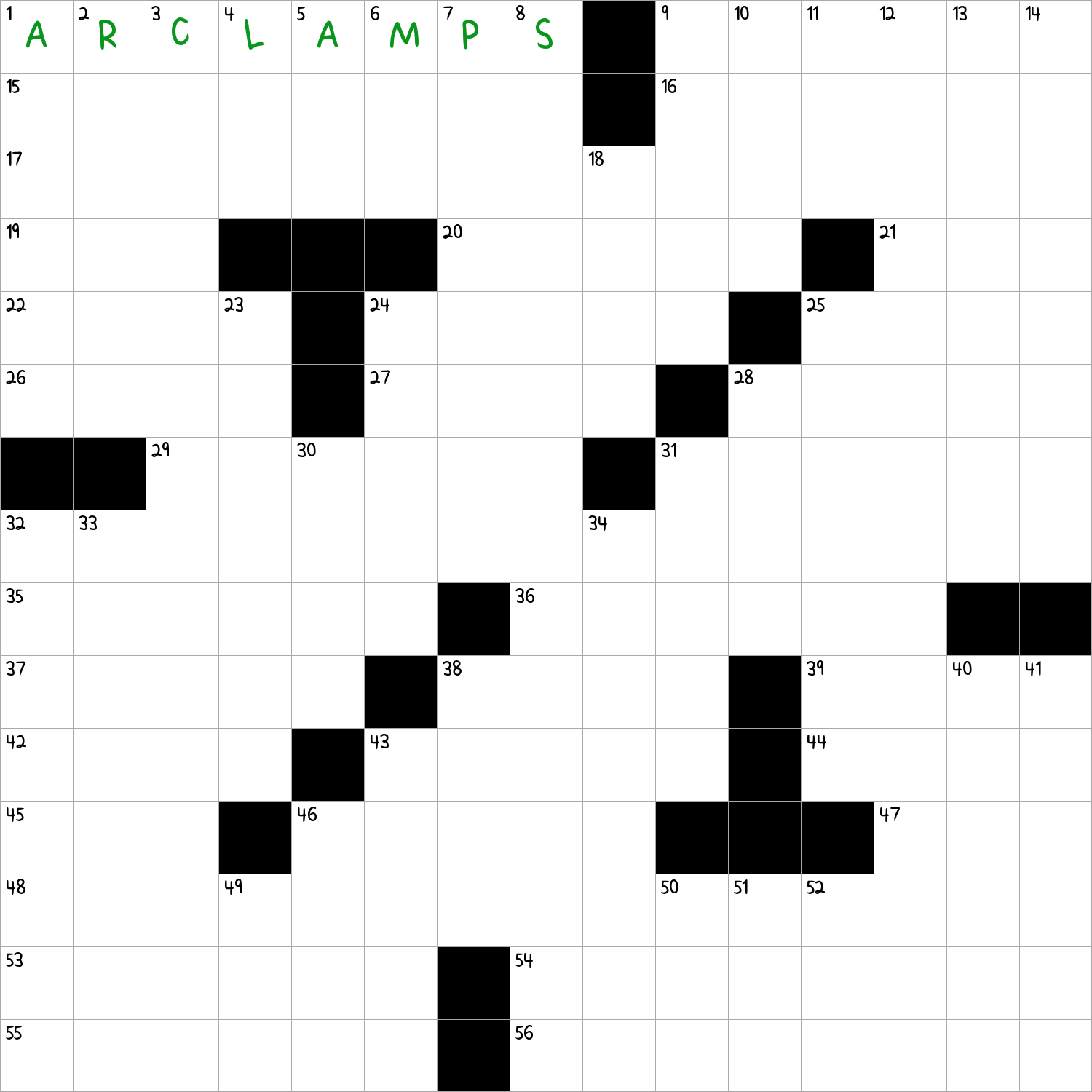 Early Electric Lights NYT Crossword Clue