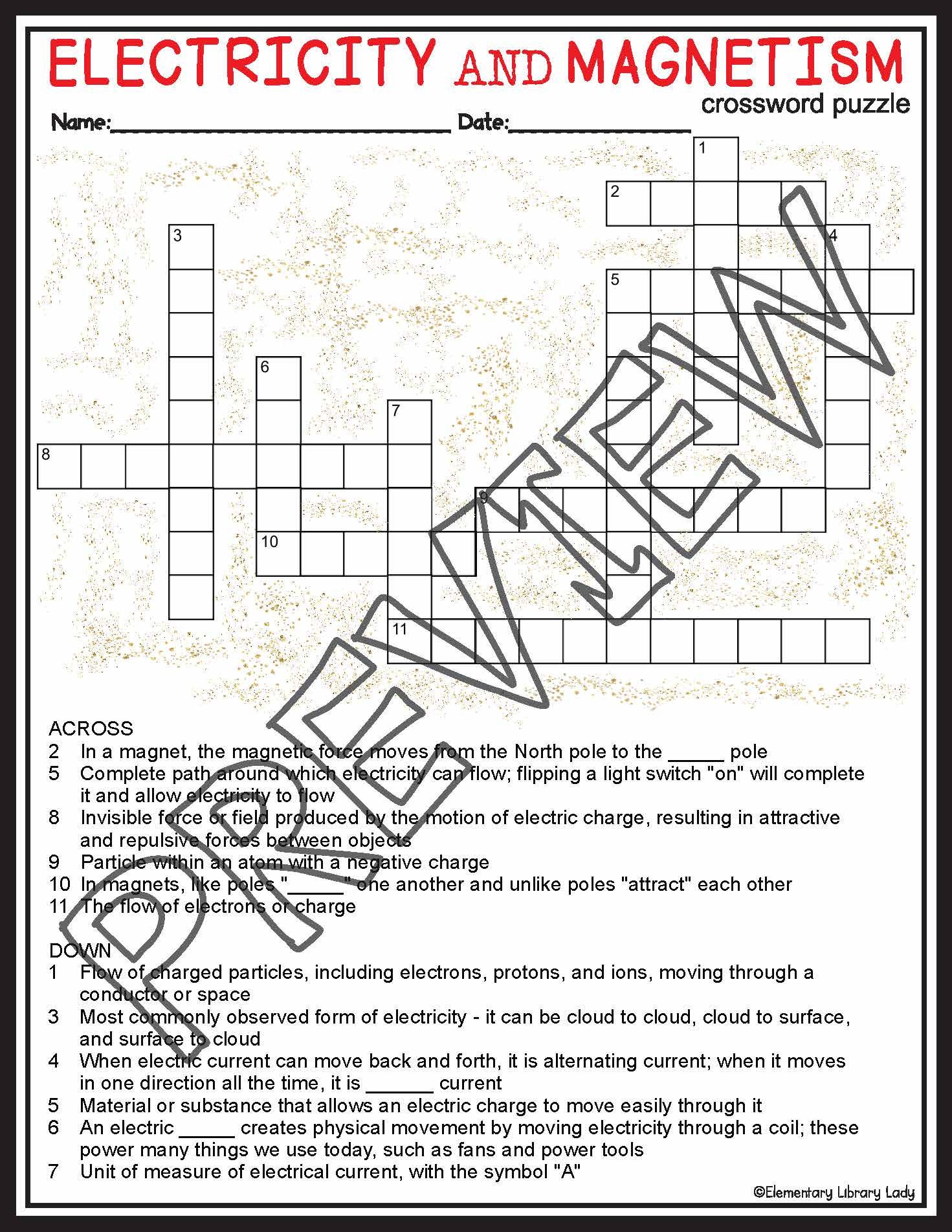 electrical unit crossword clue