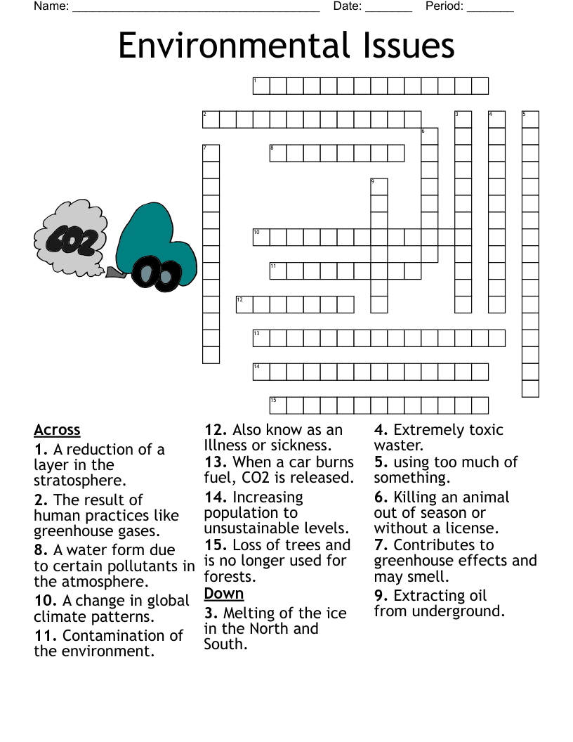 Environmental Emergencies Crossword WordMint