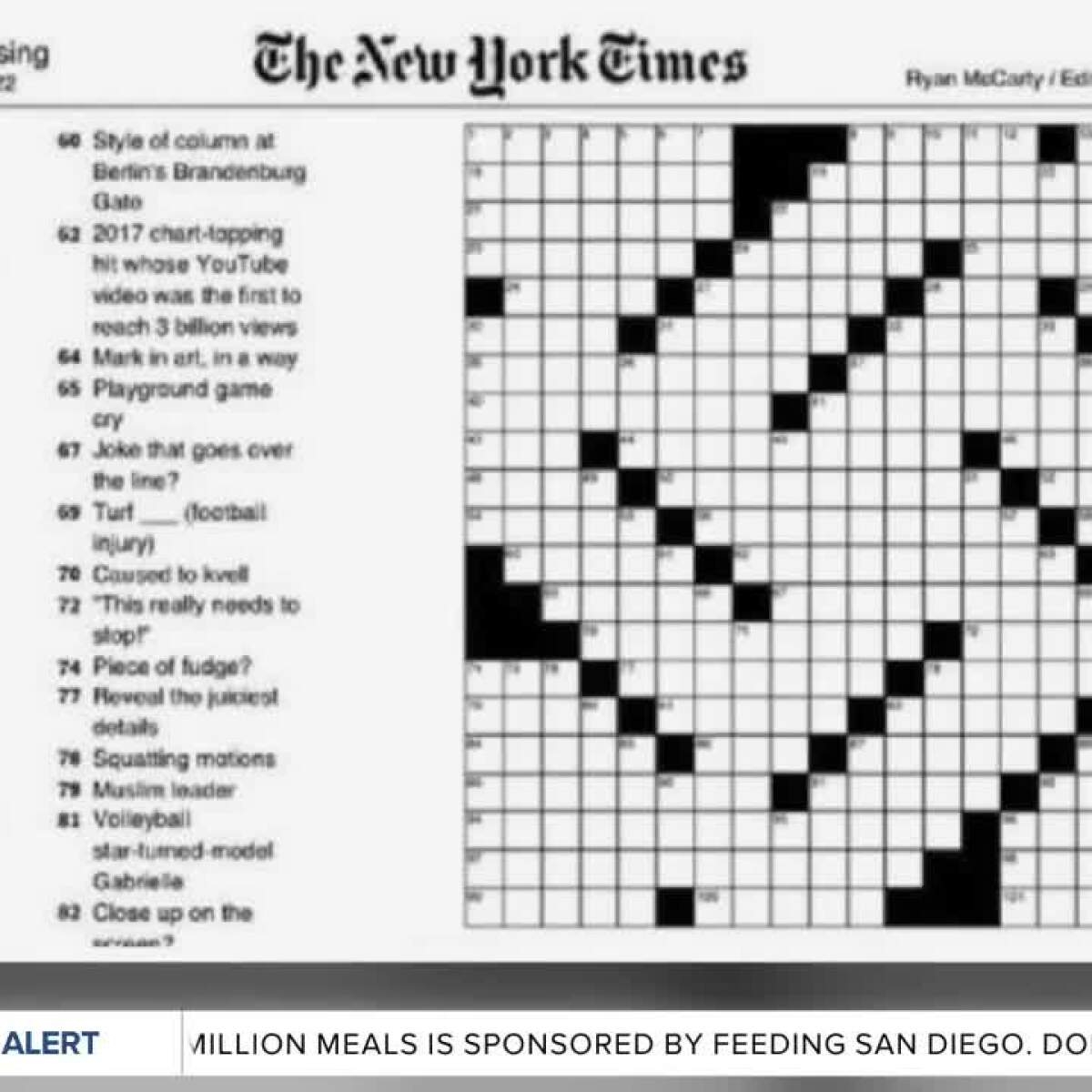 crossword puzzles new york times