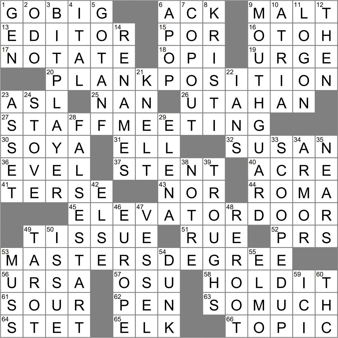 Failed In A Way Crossword Clue Archives LAXCrossword