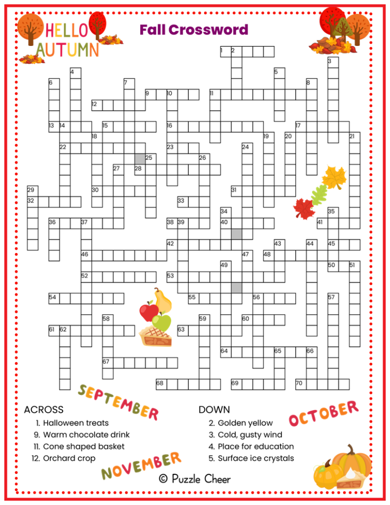 crossword puzzles free printable