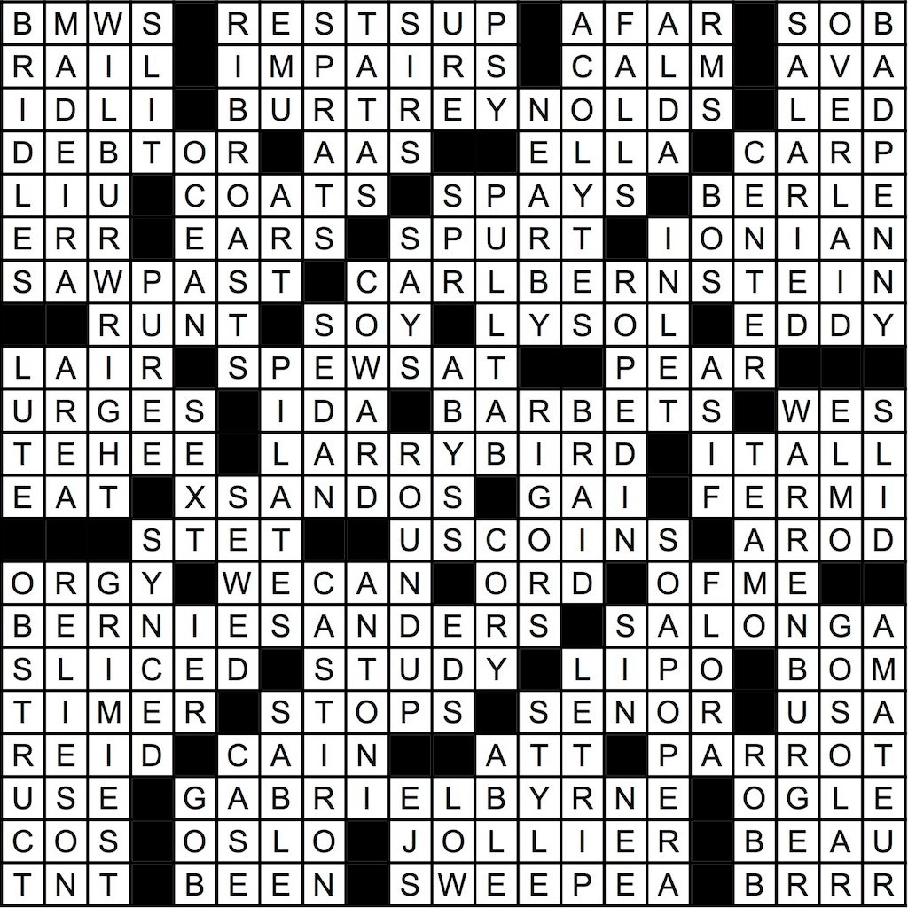actor liu crossword clue