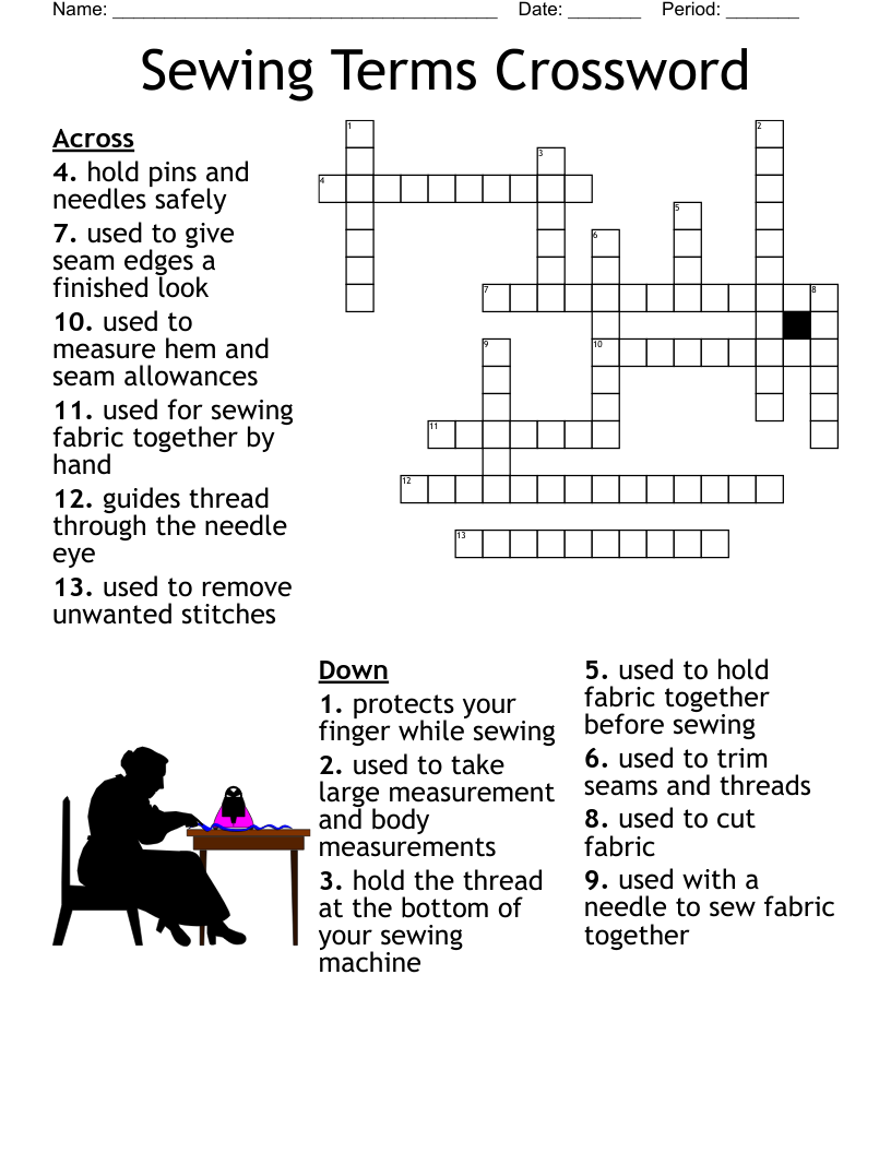 Fibres And Fabrics Crossword WordMint