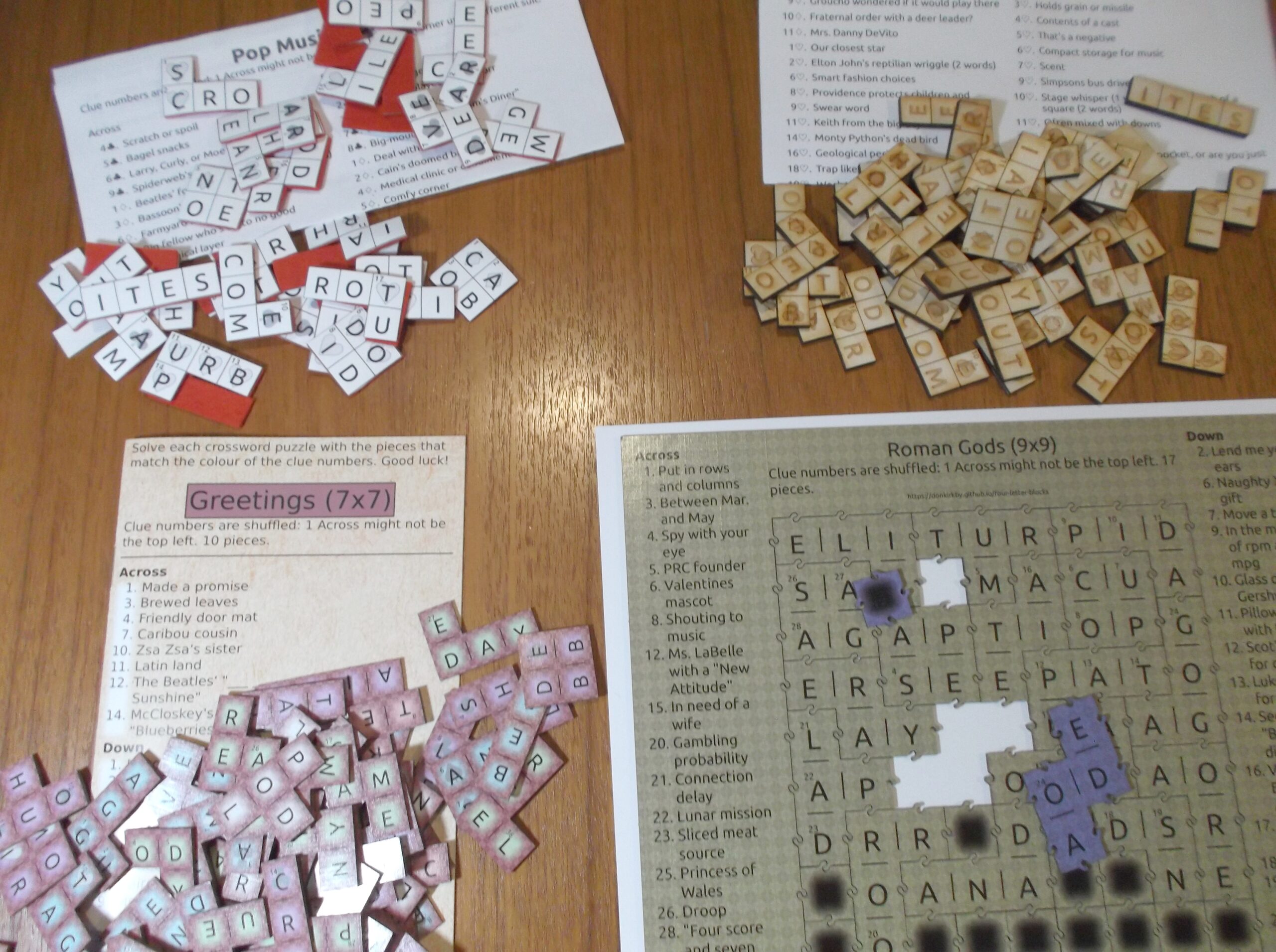 put together crossword clue