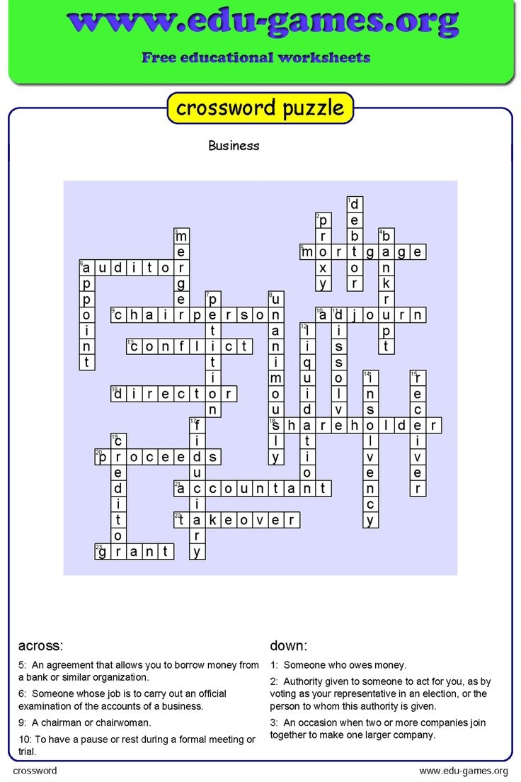 Free Crossword Maker For Kids The Printable Worksheets Creator