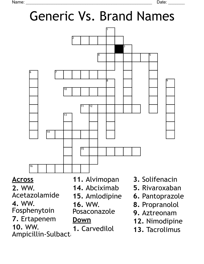 name names crossword clue