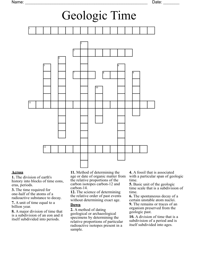 period of time crossword clue