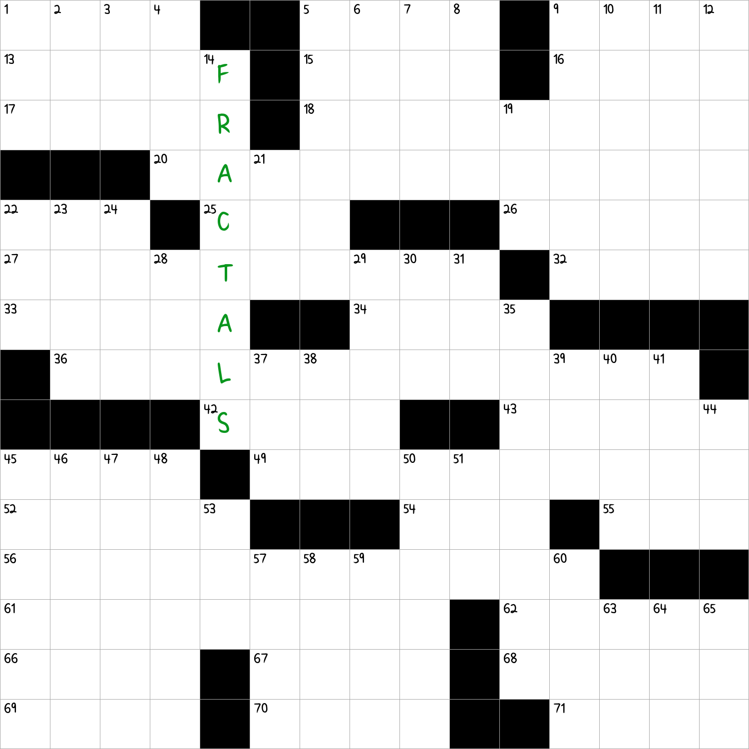 Geometric Figures Whose Subparts Mimic The Full Shape NYT Crossword Clue