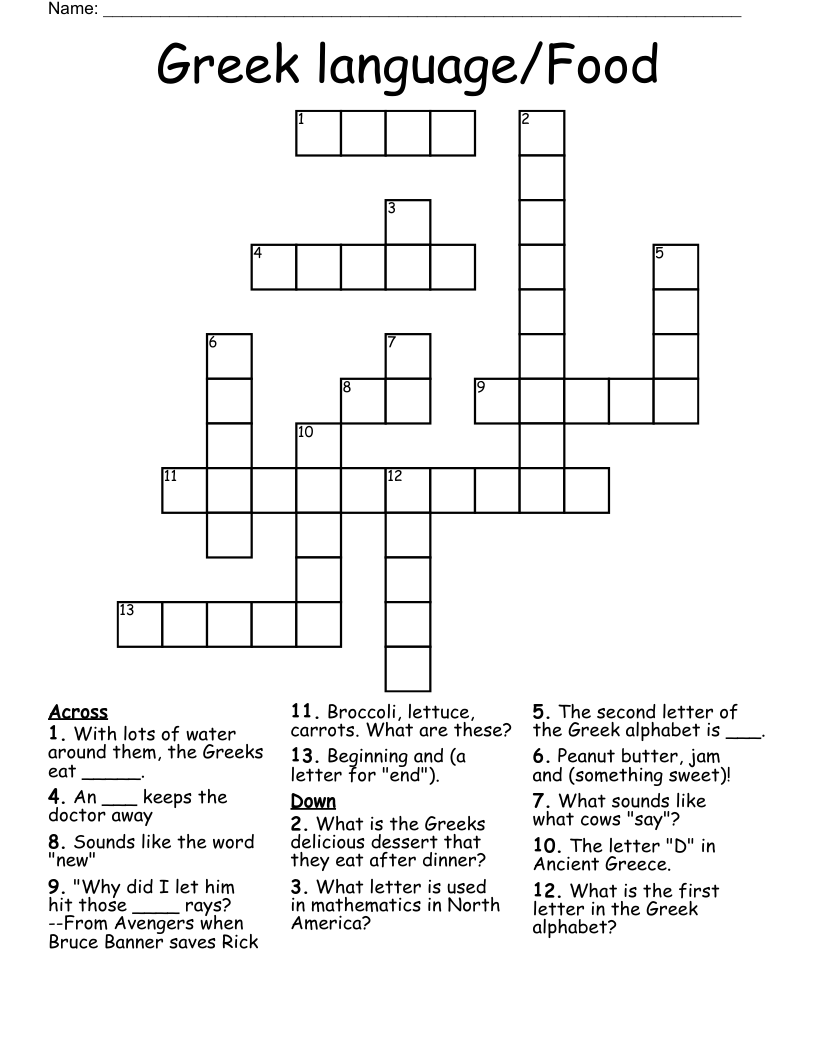 greek letters crossword clue