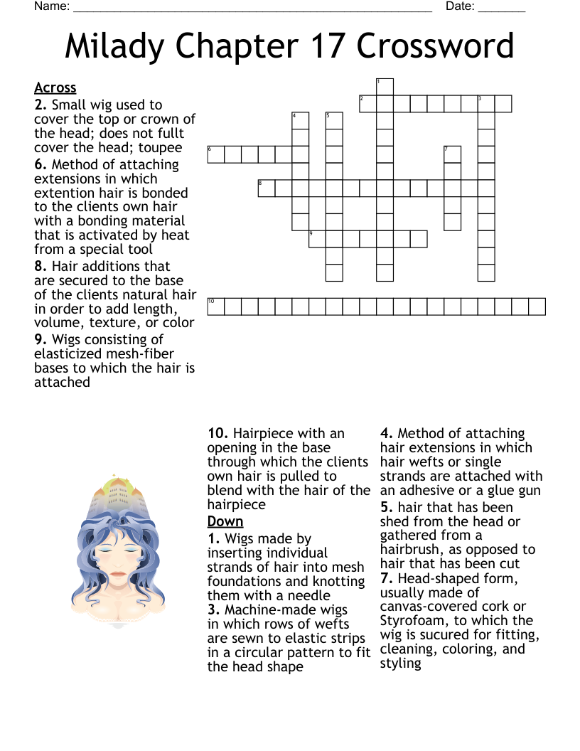 HAIR Crossword WordMint