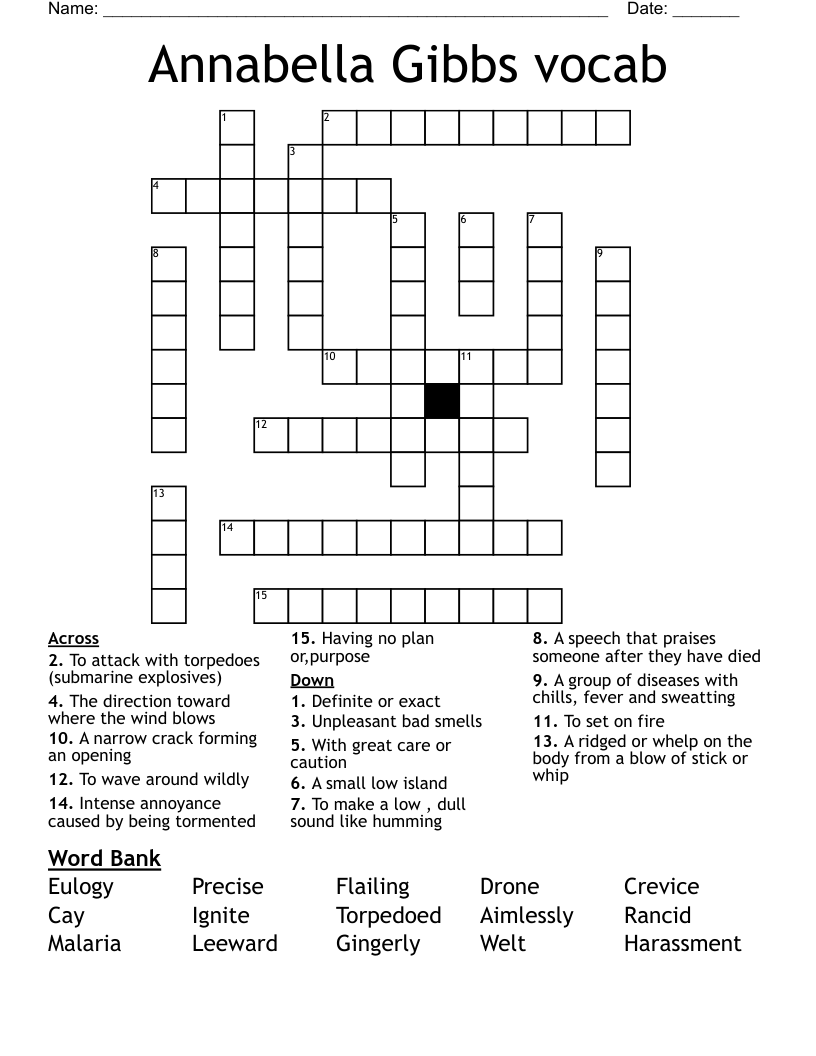 HATCHET Crossword WordMint