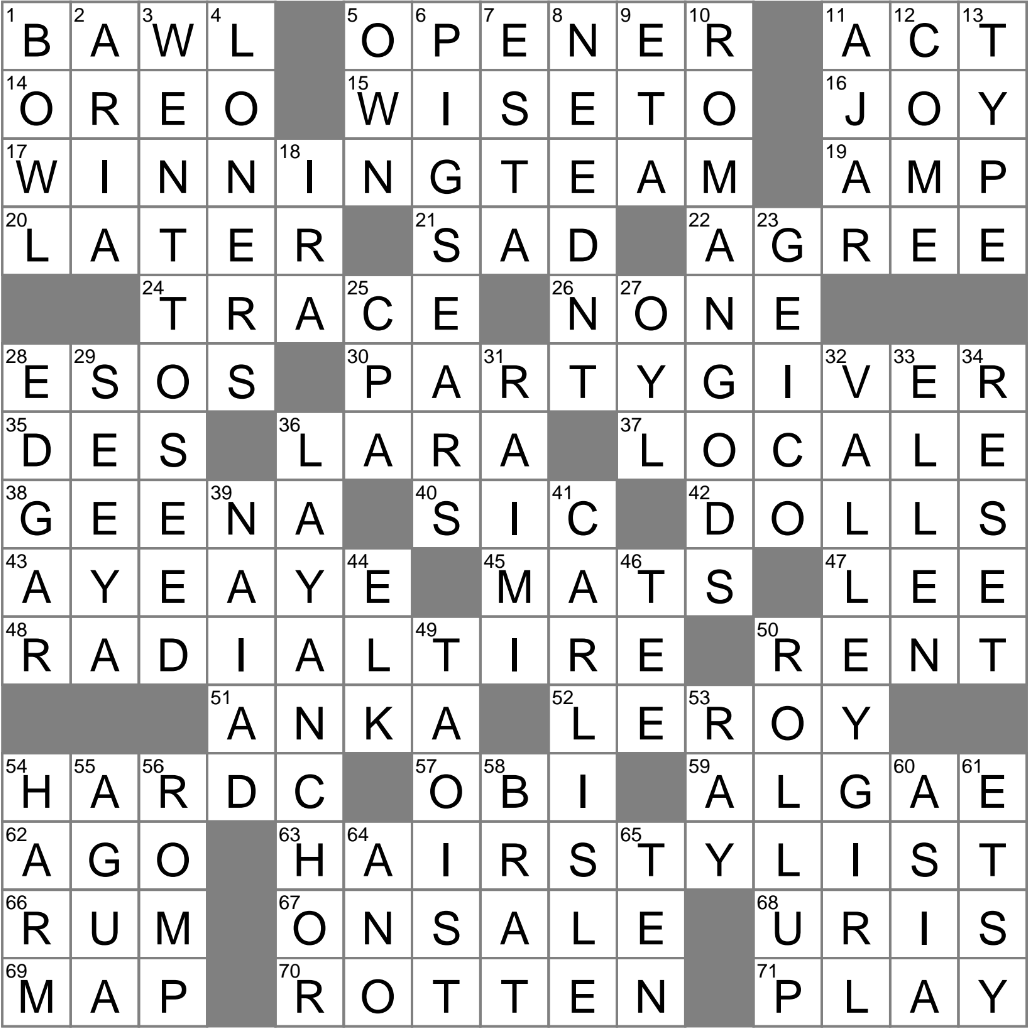 Head Of Cabbage Crossword Clue Archives LAXCrossword