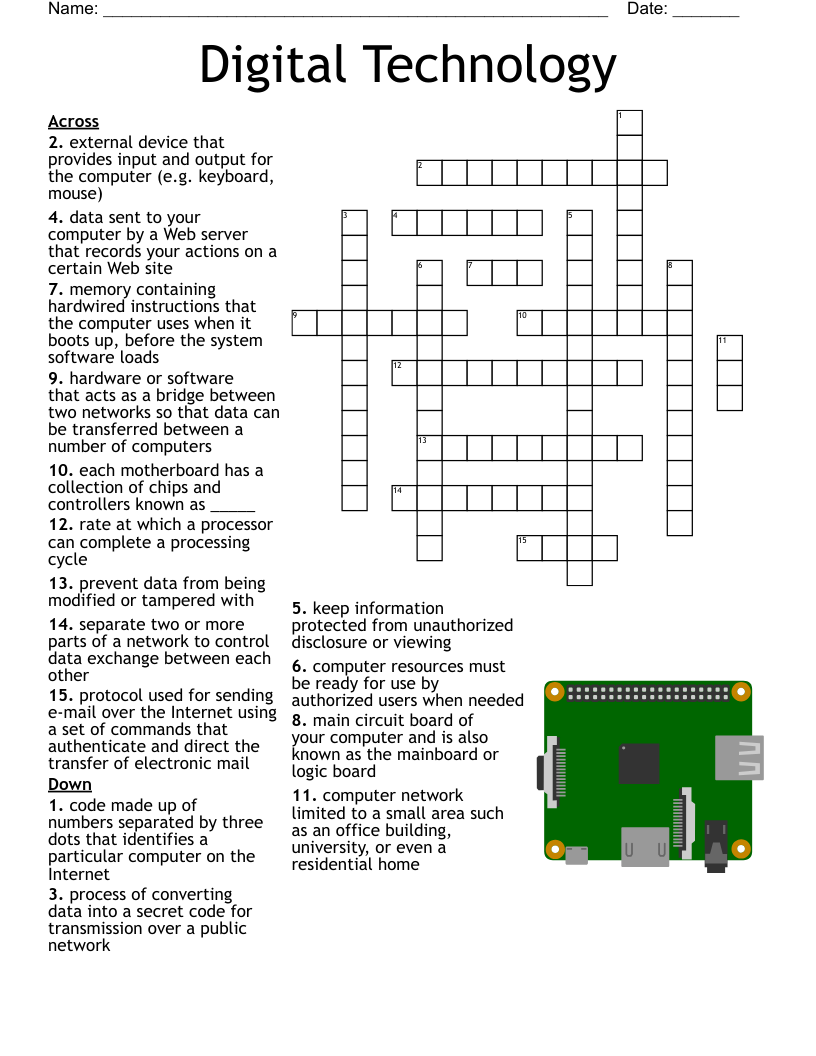 History Of Computers Crossword WordMint