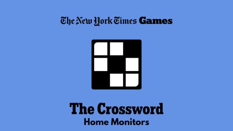 Home Monitors NYT Crossword Clue Answer Power Up Gaming