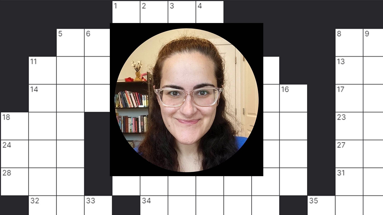crossword clue caught sight of