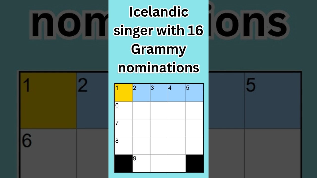 Icelandic Singer With 16 Grammy Nominations NYT Crossword Clue nytmini 425089 