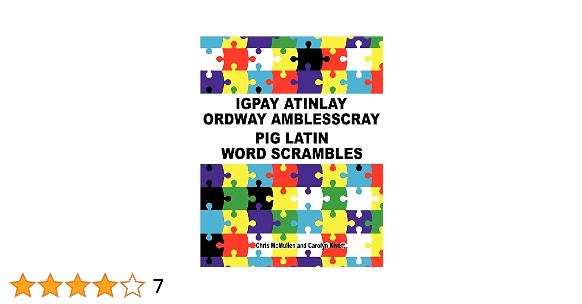 Igpay Atinlay Ordway Amblesscray Pig Latin Word Scrambles McMullen Chris Kivett Carolyn 9781468120110 Amazon Books