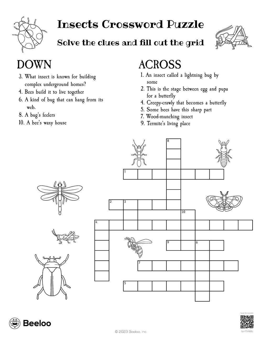 of bees crossword clue