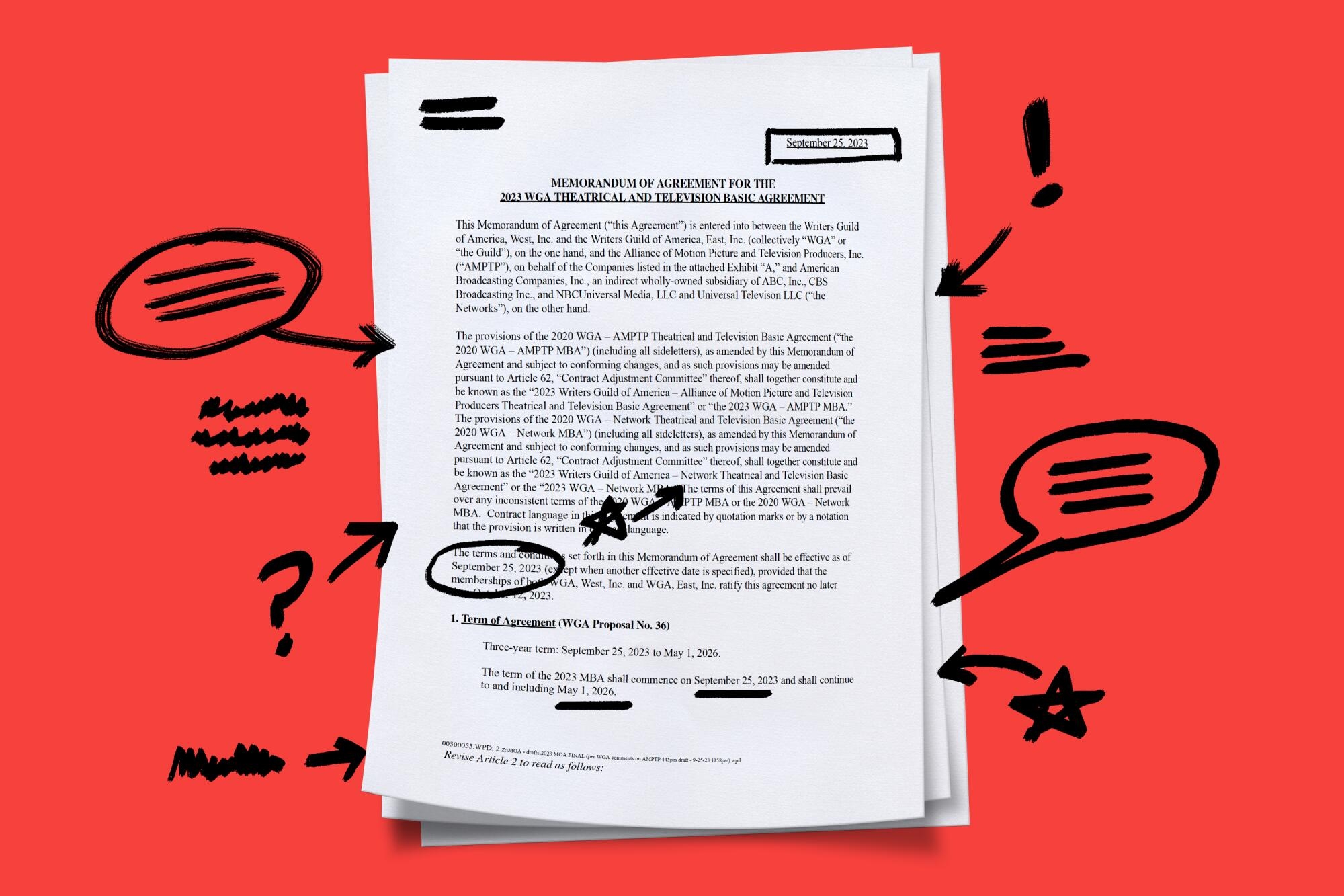 Inside The WGA Deal Explaining The Writers Contract Line By Line Los Angeles Times