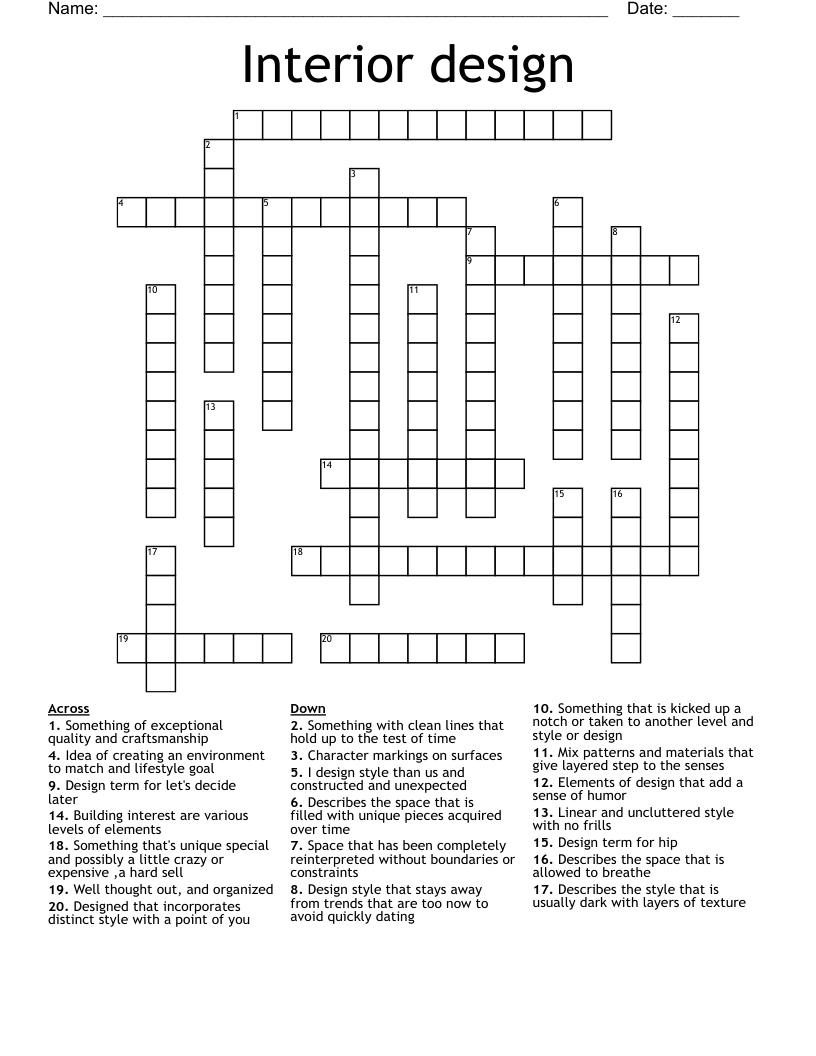out of style crossword clue