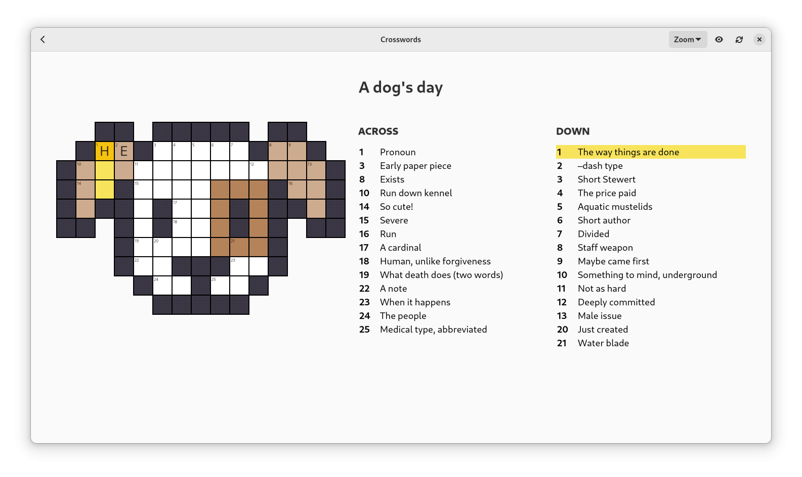 wee bit crossword clue