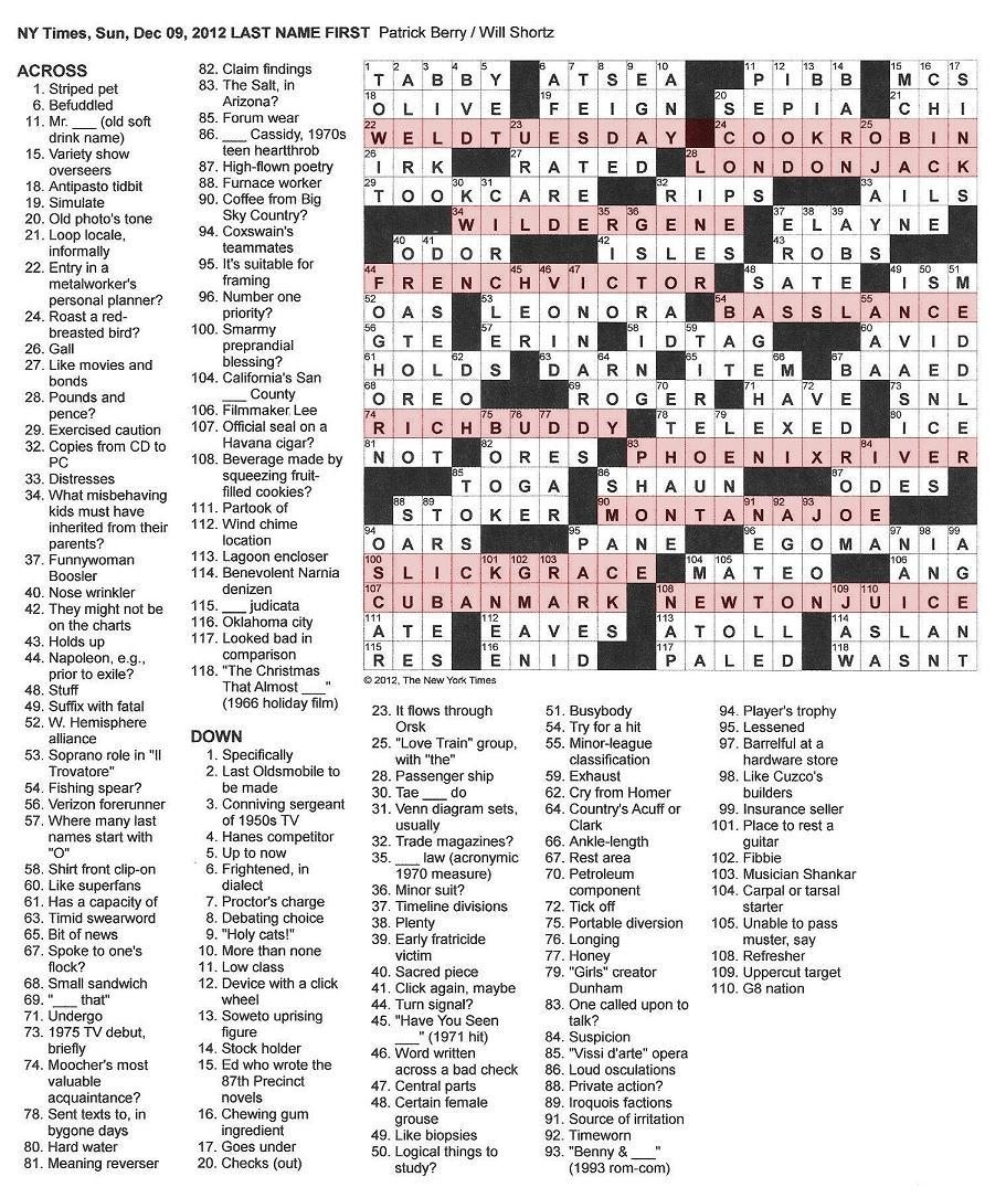 Introducing The First And Possibly Last TLO Crossword Puzzle The Lost Ogle